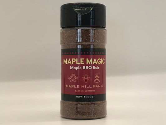 Maple Seasonings Maple Magi Maple BBQ Rub Maple Hill Farm Barton Vermont - Front